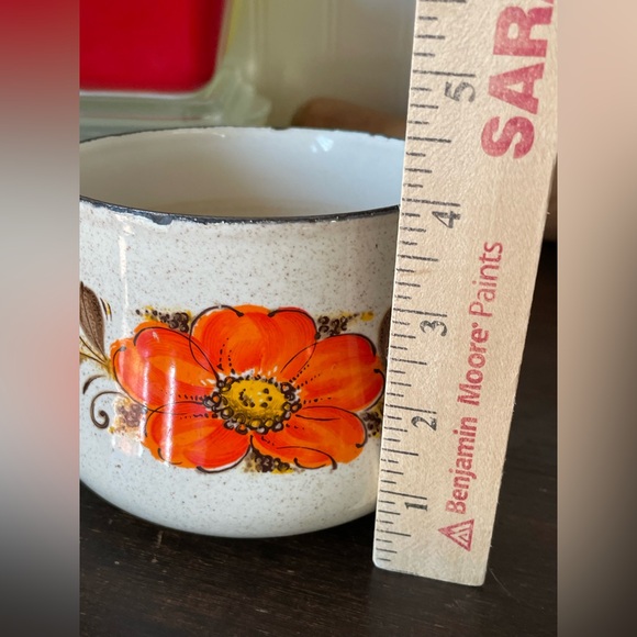 Vintage Sanko Ware Show Pans Enameled Warmer Server Pan🧡 - Picture 8 of 9